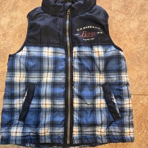 G.H. Bass & Co. Blue Plaid Kids Vest